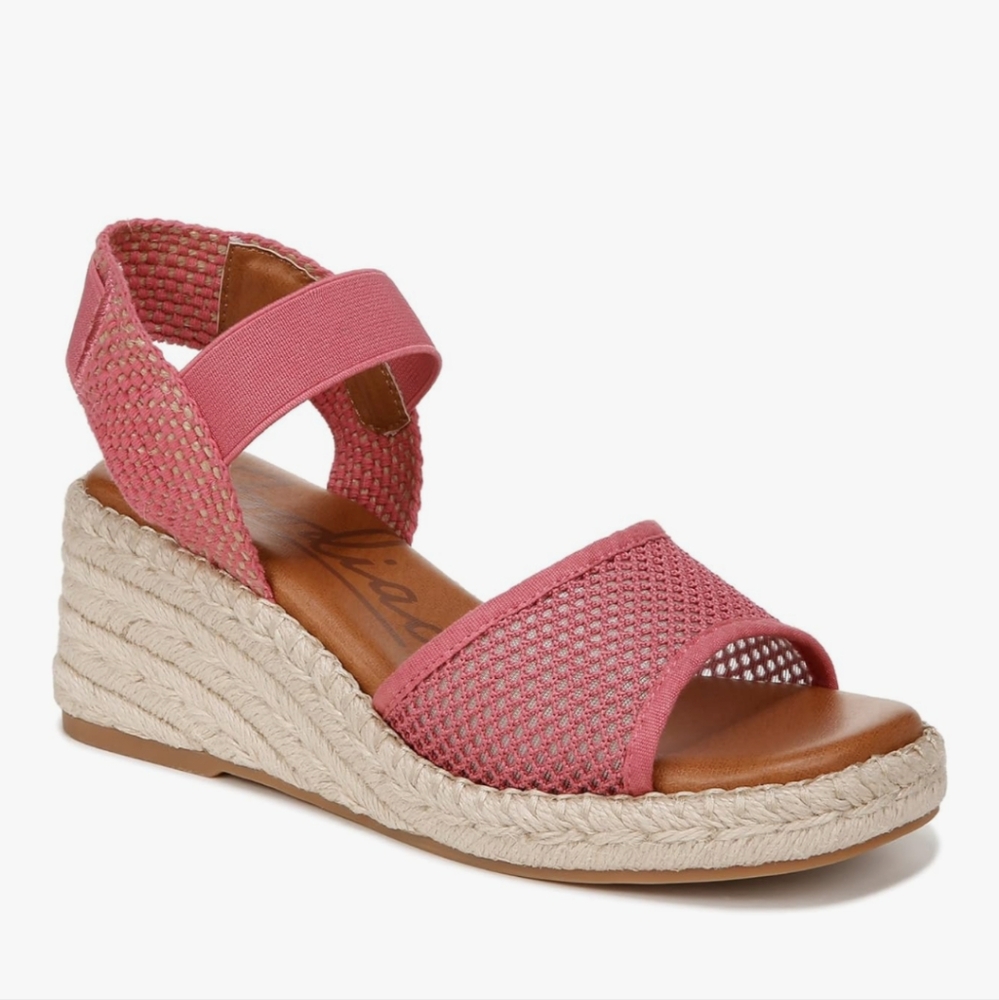 Zodiac Women's Pink Woven Espadrille Sandals. New